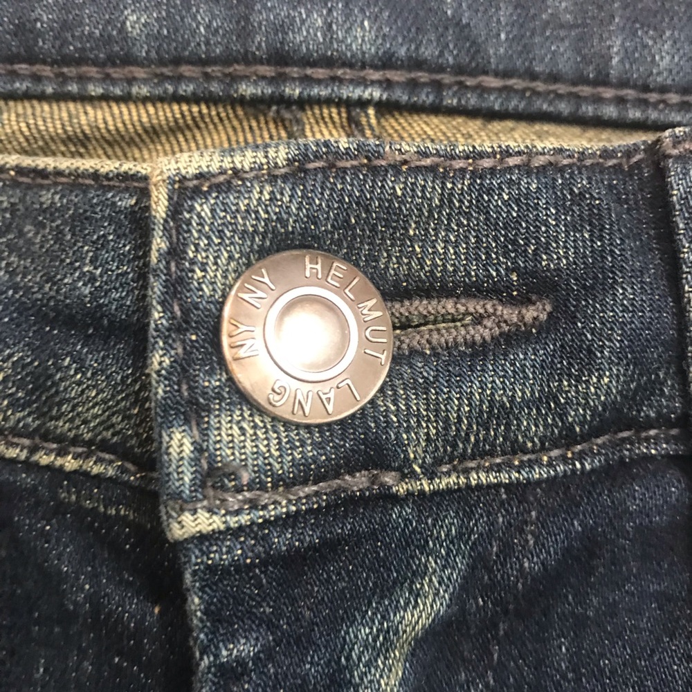 Helmut Lang Skinny Jeans Knee Dart Blue 25 - Picture 6 of 8